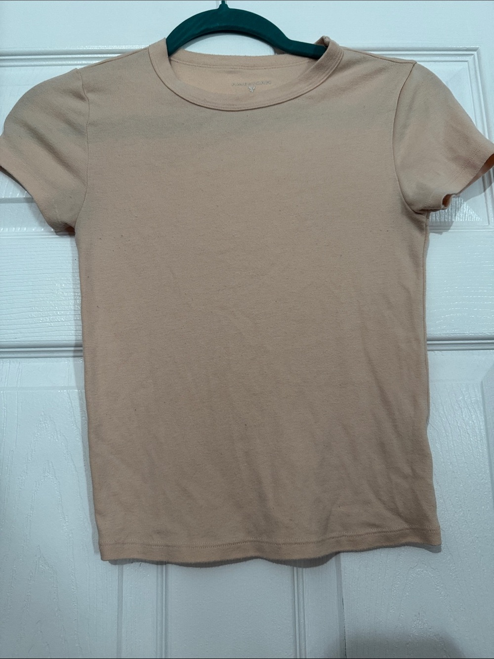 Classic Women's Crewneck T-Shirt in Peach/Beige